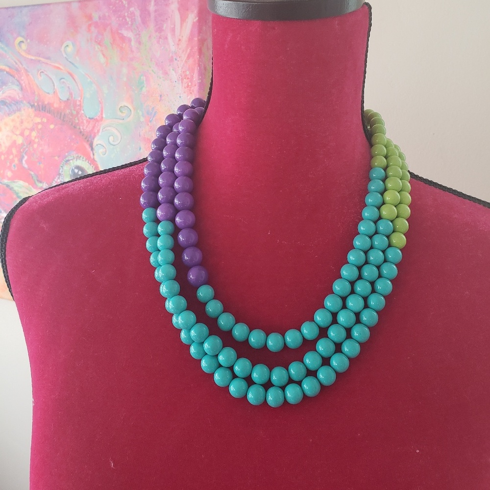 Multi colored gypsy necklace